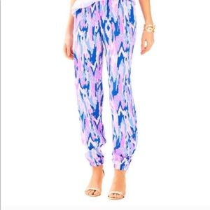 Lilly Pulitzer Saffron Pants In Amethyst Size 00
